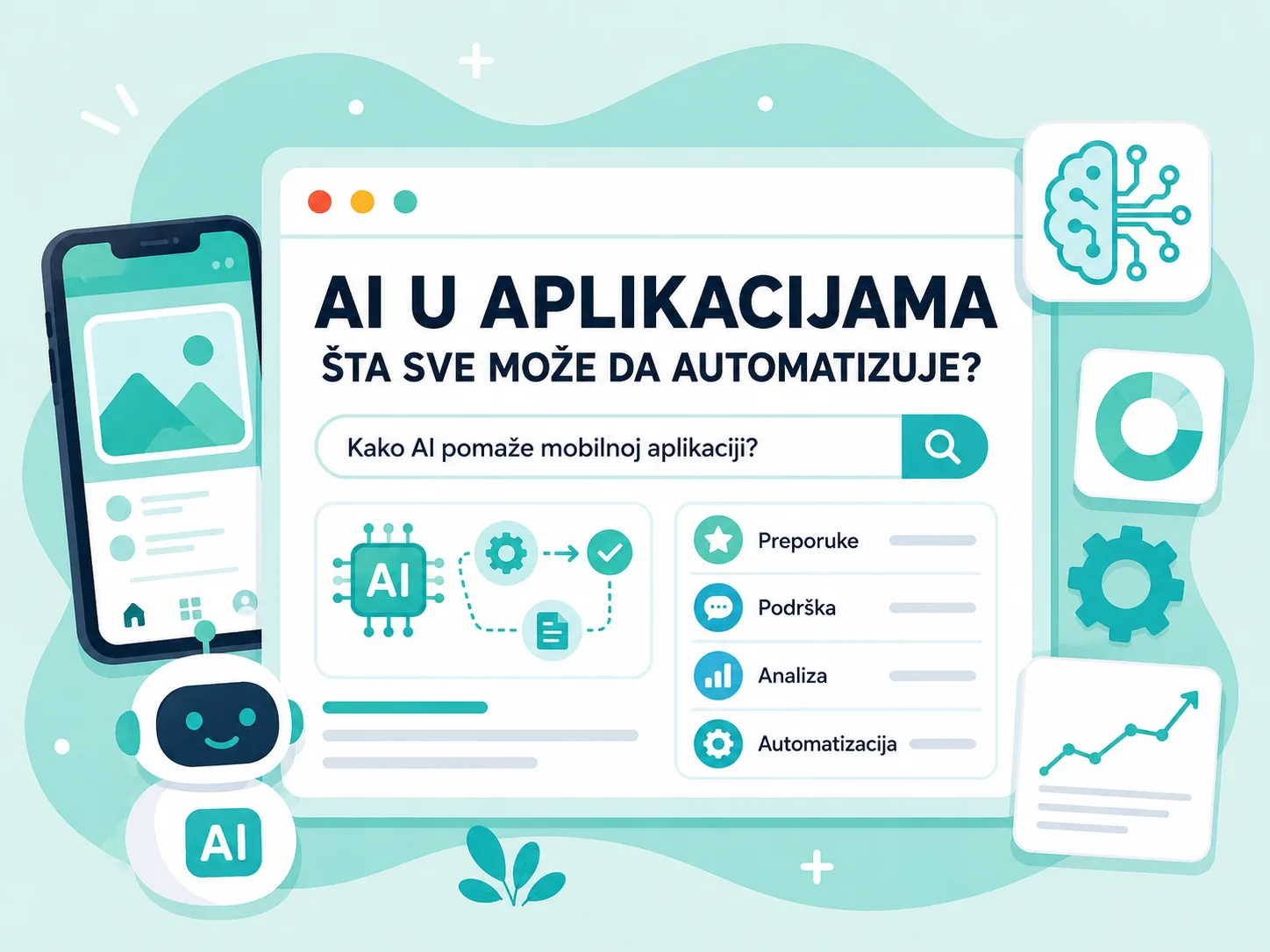 AI funkcije i automatizacija u mobilnoj aplikaciji
