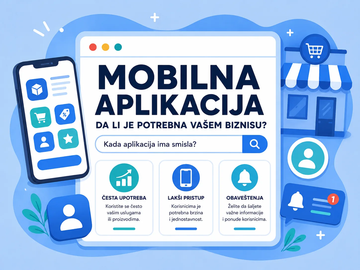 Mobilna aplikacija za poslovanje i korisnike